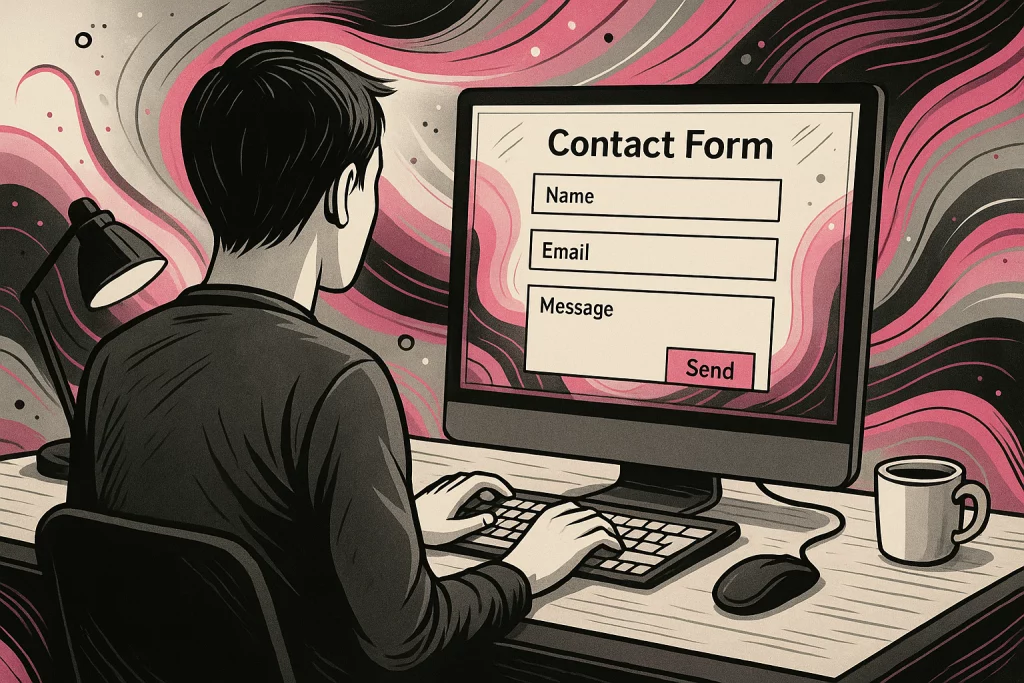 Page de Contact Lady Web Marketing