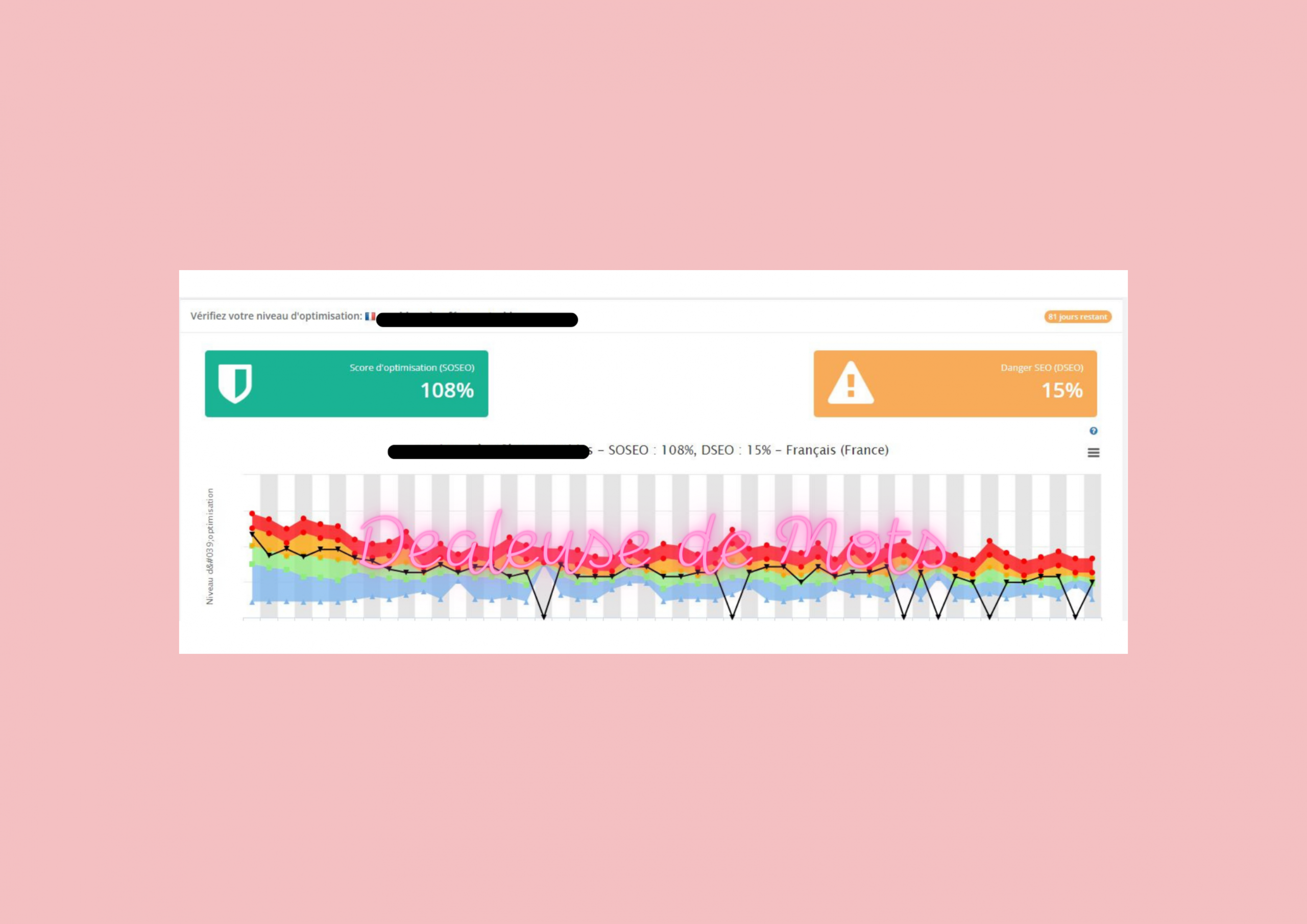 Score de 108 % obtenu pour une requête ciblée dans le secteur électroménager